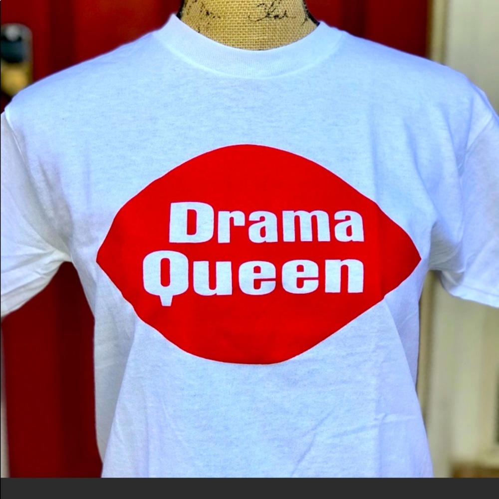 Kids “Drama Queen” New White Tshirt in size small.